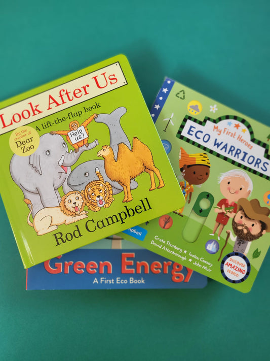 1-3 Years 'Green Toddler' Gift Wrapped Sustainable Eco-Book Bundle