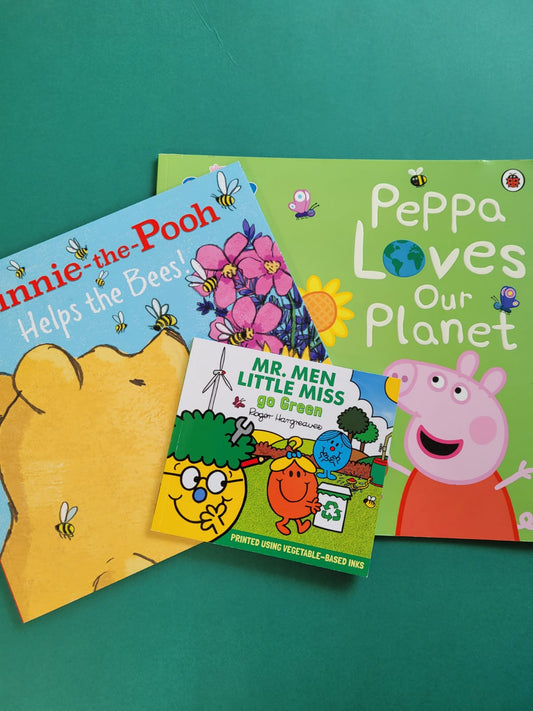 2-4 Years 'Peppa, Winnie & Mr Men' Gift Wrapped Eco-Book Bundle